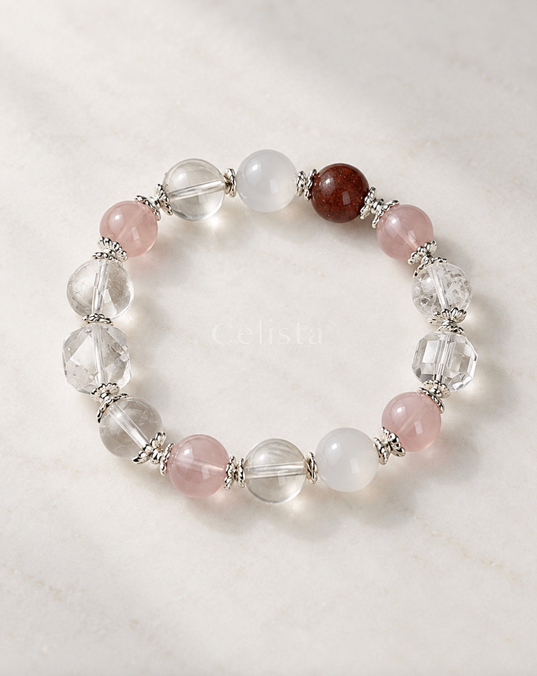 Berry Blush水晶手鍊